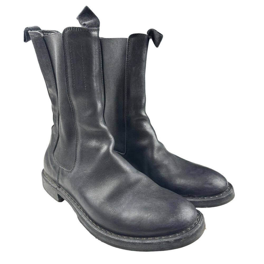 Moma Minsk Leather Chelsea Boots Black Size 39 EU | 9 US